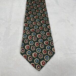 Bene Neck Tie Men’s 4”x59” Multicolored 100% Silk Geometrical Polka Dotted